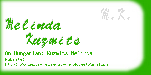 melinda kuzmits business card